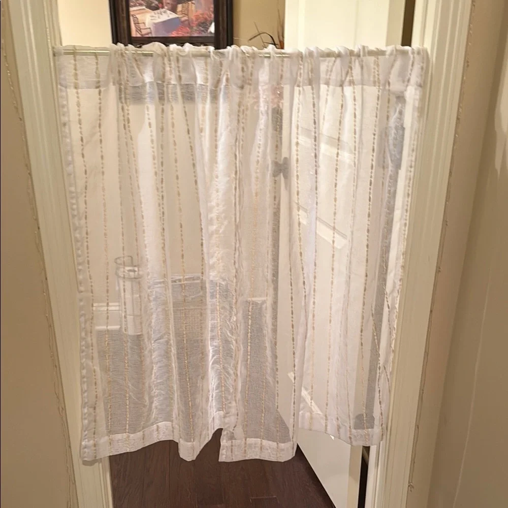 Sheer Striped Window Panels